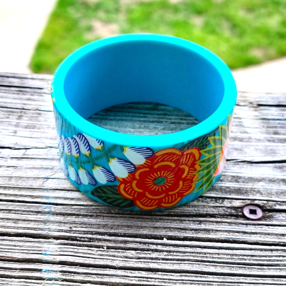 Tropical print bracelet